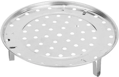 Productafbeelding van Stalen stoomrek met aflegtafel voor het koken - een handige kookhulp met een praktische downloadfunctie