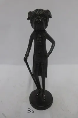 Obrázek produktu pro GILDE Zvířecí figurka starožitný pes "Gentleman" 33,5cm Vintage Baron