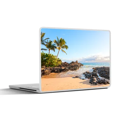 Produktbild von MuchoWow® Laptop Aufkleber Sticker Cover Tropische Palmen am Strand von Maui 30x21 cm - Sticker für Laptop - Selbstklebend
