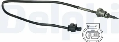 Produktbild von DELPHI TS30056 Abgastemperatursensor passend für MERCEDES-BENZ C-Klasse Limousine (W204) 370mm