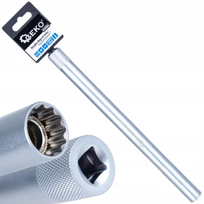 Zdjęcie produktu dla GEKO Nasadka do świec zapłonowych 14 mm 3/8", długość 250 mm, CrV – G13504