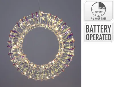 Immagine prodotto di Ghirlanda da 30 cm con 30 LED iridescenti