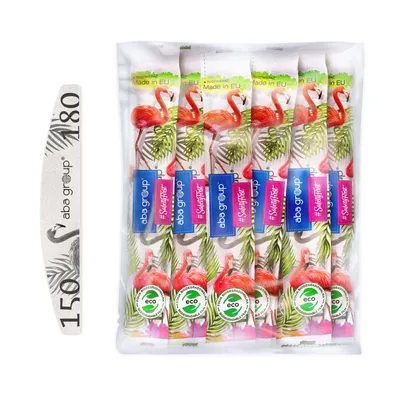Obrázok produktu pre Aba Group ZÁUJMOVÁ SADA NA MANIKÚRU – PILNÍKY NA NECHTY, TVAR "MESIAC", 150/180, ŠTANDARDNÉ – ČERVENÉ, 100 KUSOV