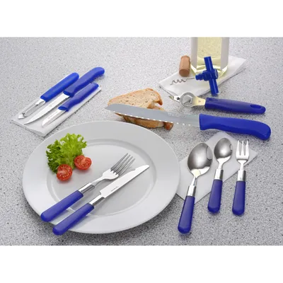 Produktbild von GRÄWE 37-teiliges Starter-Set mit blauen Griffen, Serie MILANO