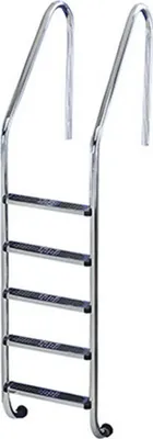Produktbild von Pool Einbauleiter WEIT 180 cm I 5-stufig I V2A Edelstahl Leiter