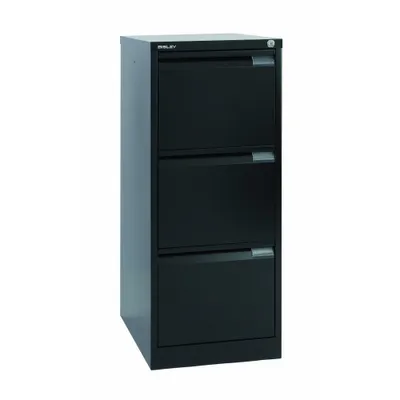 Produktbild von BISLEY Hängeregistraturschrank Maße: 41,3 x 101,6 x 62,2 cm Werkstoff: Stahl Farbe: schwarz