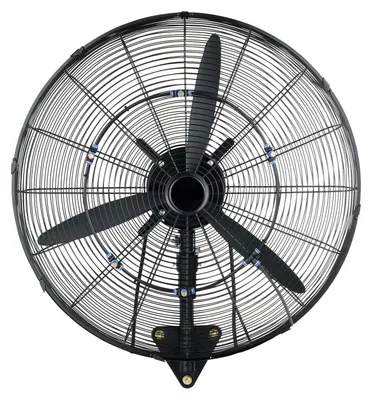 Immagine prodotto di SucceBuy Ventilatore da parete industriale da 110 W, 67 cm, 7 m/s, ventilatore oscillante con 3 livelli di nebulizzazione e angolo di inclinazione regolabile, ventilatore professionale per officine, garage, magazzini e palestre, nero