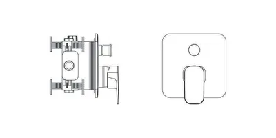 Zdjęcie produktu dla Ideal Standard Tonic II bateria wannowa podtynkowa A6340AA chrom