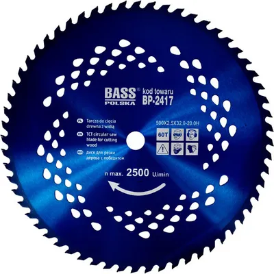 Image de 500 mm x 2,5 mm x 60 dents x 32,0-20,0 H Disque Widia
