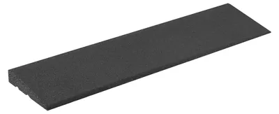 Produktbild von Terrasoft 1x Bordsteinrampe 1000 x 250 x 45 mm Schwellenrampe Rollstuhlrampe Auffahrrampe schwarz