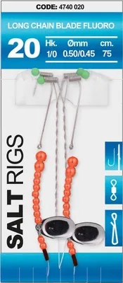 Produktbild von Spro 20 Salt Rig Chain Blade Fluoro #1/0