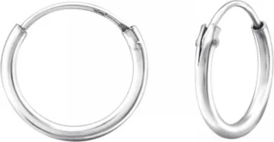 Produktbild von Kleine Creolen Silber 925 Ohrringe grau, roségold Silber 12 mm
