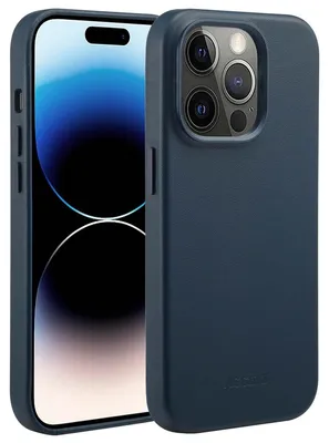 Imagen del producto de Funda de Cuero con MagSafe para Apple iPhone 14 Pro - Nightfall Blue