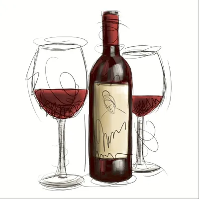 Produktbild von Servietten 24x24 cm - Vino rosso