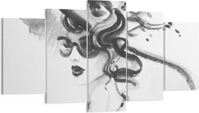 Produktbild von Bild auf Leinwand - Leinwandbild - Frau Modell - 160x85cm - Wand Bild - Wanddeko - Wandbilder - Leinwanddruck - Bilder - Kunstdruck - Wanddekoration - Leinwand bilder - Wandkunst - EA160x85-4066