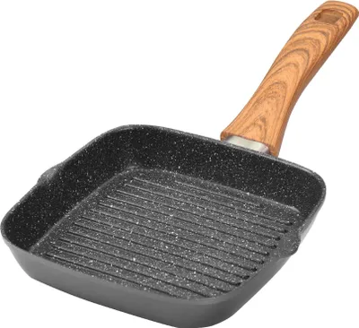 Produktbild von STONELINE® Back to Nature Grillpfanne 16 cm | ohne Deckel - Holzoptik