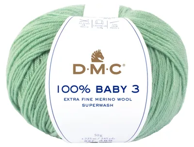 Produktbild von DMC Baby 3, Baby, Grün, Wolle, 225 m, 100% Baby Aquarelle, 50 g