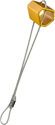 Klemmgerät "Hex Wired" von Black Diamond; gelb; für Big Wall Klettern; mit Drahtschlaufe.