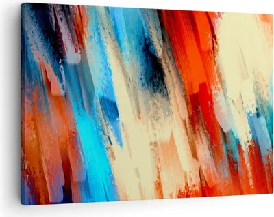 Produktbild von Bild auf Leinwand - Leinwandbild - Abstraktion modern - 70x50cm - Wand Bild - Wanddeko - Wandbilder - Leinwanddruck - Bilder - Kunstdruck - Wanddekoration - Leinwand bilder - Wandkunst - AA70x50-4087