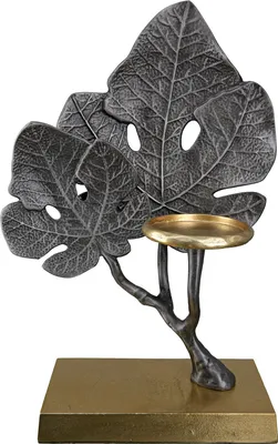 Produktbild von GILDE Kerzenständer Leuchter Leaf H. 38 cm,60179