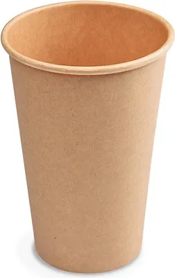 Produktbild von Papierové poháre hnedé kraft Ø 80 mm 330 ml. (50 ks)