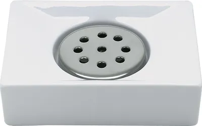 Produktbild von Spirella Seifenschale Seifenablage "Quadro" weiß, Porzellan