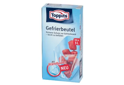 Produktbild von Gefrierbeutel 27x30cm 3l Pack 30 Stck