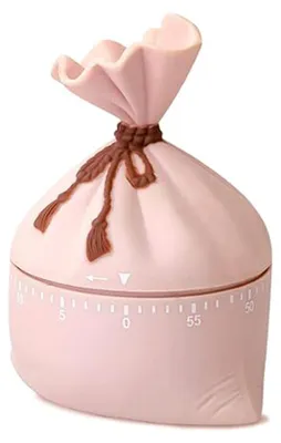 Produktbild von Mechanischer Küchentimer – Rosa, einfach zu bedienen