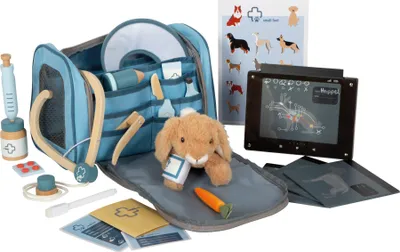 Produktbild von small foot Tierarzt-Tasche mit Hase, 24-tlg, Spielwelten, Plüsch, für Kinder ab 3 Jahren, 12737