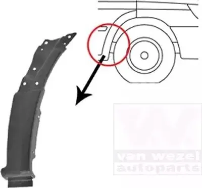Image de VAN WEZEL Aile avant droite pour MERCEDES-BENZ Sprinter 4,6-T 5-T 3-T 3,5-T