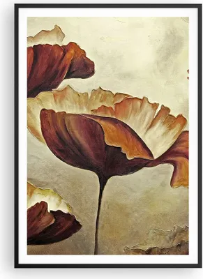 Produktbild von Gerahmtes Poster - Schwarzer Rahmen - Mohn Blume Wiese - 70x100 cm - Wand Bild - Wanddeko - Wandbilder - Kunstposter - Wandposter - Bilderrahmen - Bilder - Kunstdruck - Wandbild - P2BPA70x100-3760