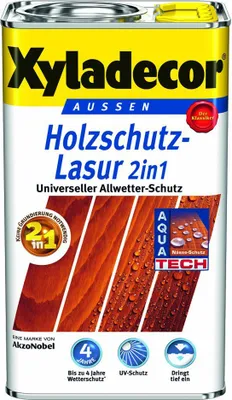 Produktbild von Xyladecor Holzschutz-Lasur 2 in 1, Fertig gemischt, 12 m²/L, 2,5 l