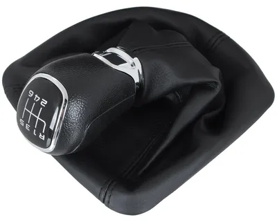 Produktbild von 6-Gang Schwarz Schaltknauf + Schaltmanschette für Skoda Octavia II 1Z 2007-2014