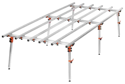 Produktbild von Fliesentisch Arbeitstisch Großformat 360x150cm Montagetisch Klapptisch