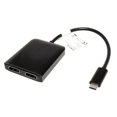 Obrázek produktu pro VALUE Multiport adaptér USB C(M) -> 2x HDMI, 4K@30Hz (12.99.1132)