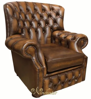 Image de Chesterfield velours marron Fauteuil oreille 1 place Designer cuir Fauteuil TV Canapé