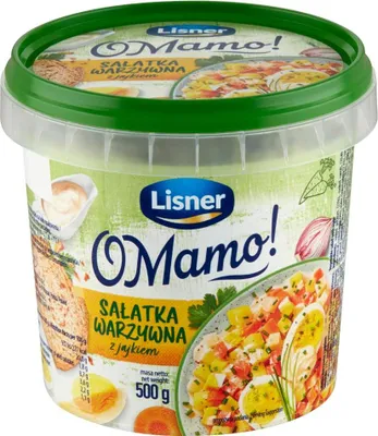Zdjęcie produktu dla Lisner O Mamo! Sałatka Warzywna Z Jajkiem - 500G - Gotowa Do Jedzenia