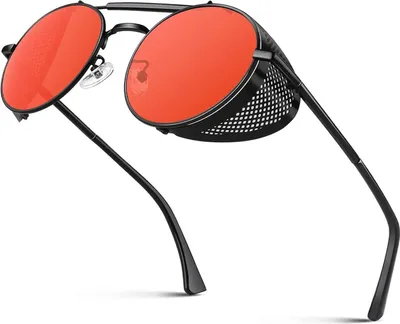 Produktbild von CGID Retro Steampunk Sonnenbrille Metallrahmen Polarisiert UV400 Schutz