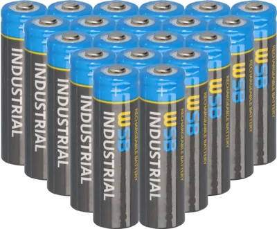 Produktbild von 20x WSB Industrial IFR 14500 AA Solar Akku LiFePO4 3,2V 600mAh