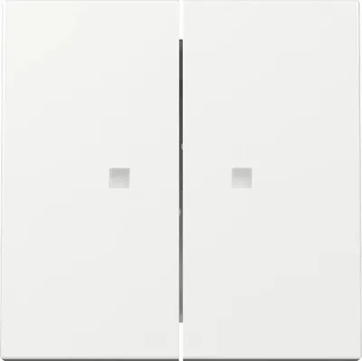 Produktbild von GIRA 363103 Wippe 2fach Kontrollfenster System 55 Reinweiß glänzend