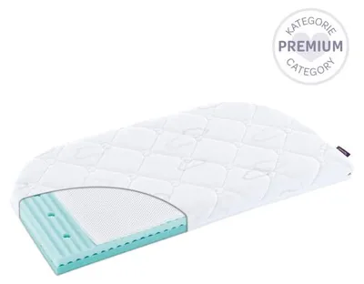 Träumeland Matratze für Beistellbett Air 50 x 88 x 7 cm, 2 abgerundete Ecken