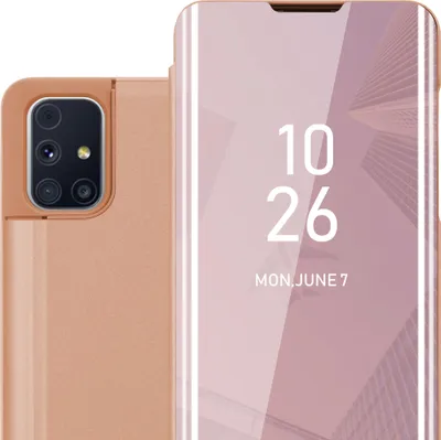 Produktbild von Cadorabo Handyhülle für Samsung Galaxy M31s in Pink Cover Backcover Schutzhülle Book Case Booklet