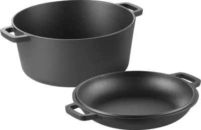 Image de SucceBuy Gussech Oven, 2-en-1 cocotte avec couvercle comme poêle à frire, 4,73 L ustensile de cuisson durable avec panier de fermentation & accessoires pour la cuisson du pain, convient pour les fours jusqu'à 260 ℃