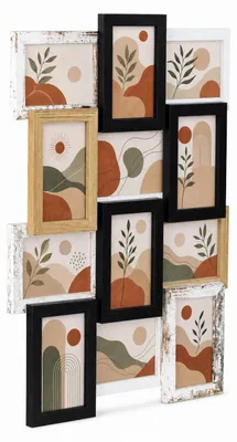 Produktbild von Bilderrahmen Collage für 12 Fotos Galerierahmen Wanddeko für Fotowand - Farbe: Multicolor | Format: 13x18