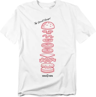 Produktbild von SpongeBob SquarePants - "Krabby Patty" T-Shirt für Herren TV14893 (4XL) (Weiß)