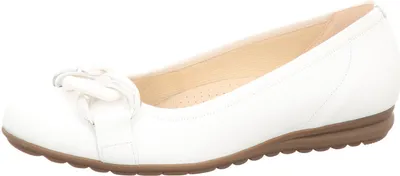 Produktbild von Gabor FLORENZ Ballerinas - Damen Halbschuhe - Slipper weiß Freizeit NEU