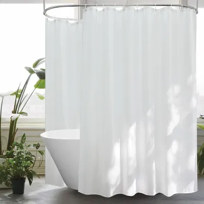 Immagine prodotto di Tenda da doccia extra larga in tessuto bianco 300x200 anti-muffa impermeabile bagno