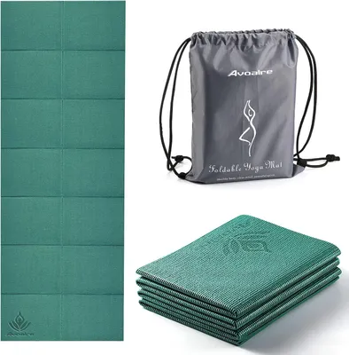 Produktbild von Yogamatte 5 mm, rutschfest, PVC, wasserdicht, 31x25x7 cm, für Fitness