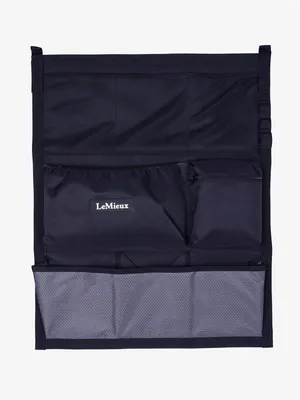 Produktbild von LeMieux Stallorganizer navy, hängend, robust, mit Mesh- und Reißverschlussfächern für Leckerlis, Bürsten und Handschuhe