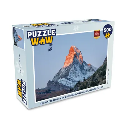 Obrázok produktu pre MuchoWow® Puzzle 500 ks Matterhorn vo Švajčiarsku pri východe slnka